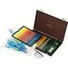 Карандаши цветные Faber-Castell Drer 48 кол. + аксесуари в дерев'яному пеналі, 117506 (26081) изображение 4