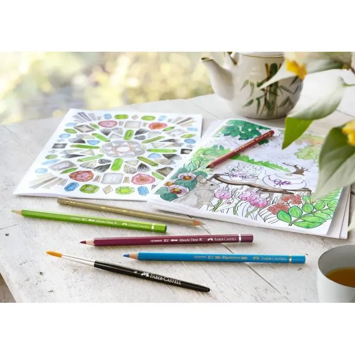 Карандаши цветные Faber-Castell Drer 48 кол. + аксесуари в дерев'яному пеналі, 117506 (26081) изображение 7