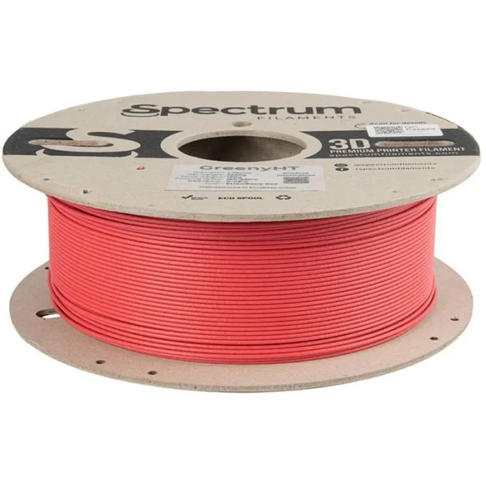 Пластик для 3D-принтера Spectrum GreenyHT 1.75mm 1kg Red, Strawberry RAL 3018 (80702) зображення 2