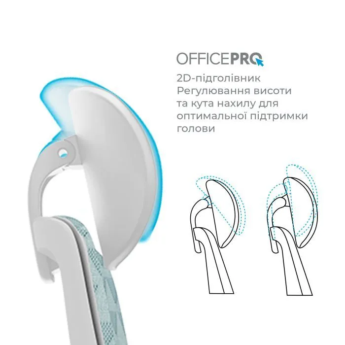 Офісне крісло OfficePro Omnis, OC640G (OC640G) зображення 11