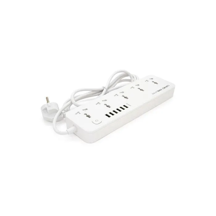Сетевой фильтр питания LDNIO SС5614, 5 роз, 6 USB, 2м, White (SС5614) изображение 2