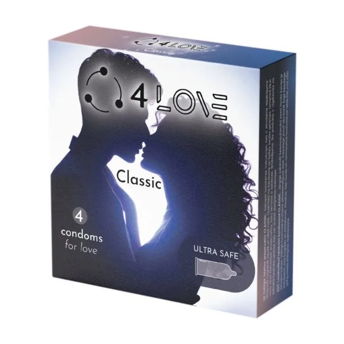 Презервативи 4Love Classic 4 шт. (4770416004867)