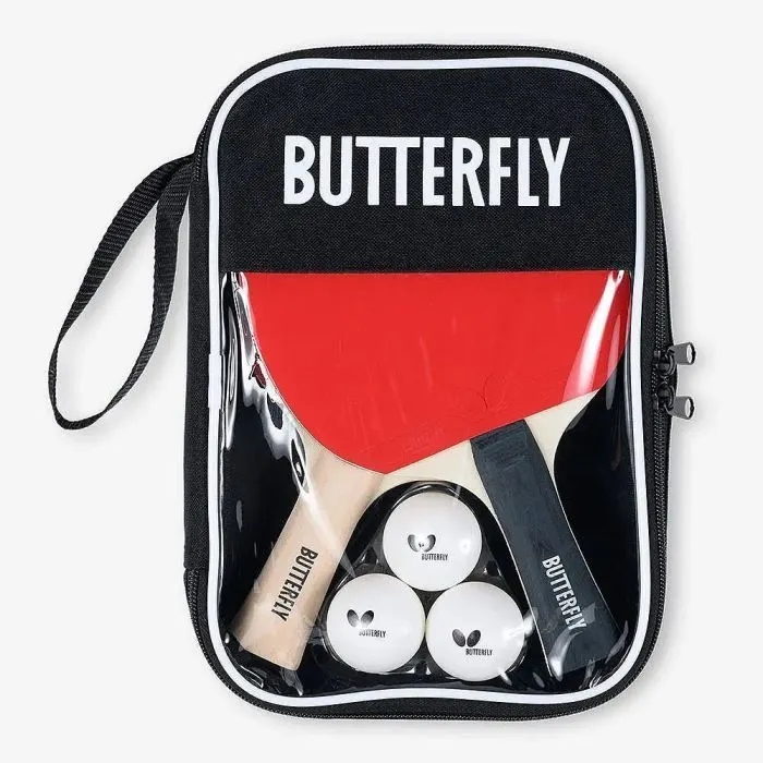 Комплект для настольного тенниса Butterfly Racket Set Easy 2 Bats 3 Balls (6257623202) (932197)