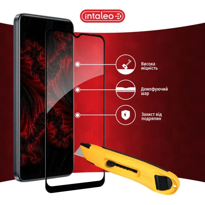Скло захисне Intaleo Full Glue Realme 10 5G Black (1283126551529) зображення 5