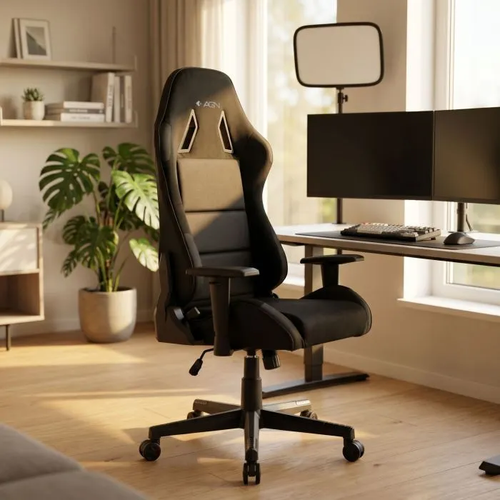 Кресло игровое AGN 4 класс, 150кг, 80мм, черное (AGN09-19) изображение 9