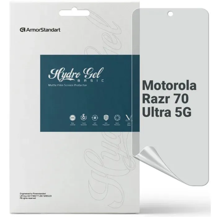 Пленка защитная Armorstandart Matte hydrogel Motorola Razr 70 Ultra 5G (ARM92802)