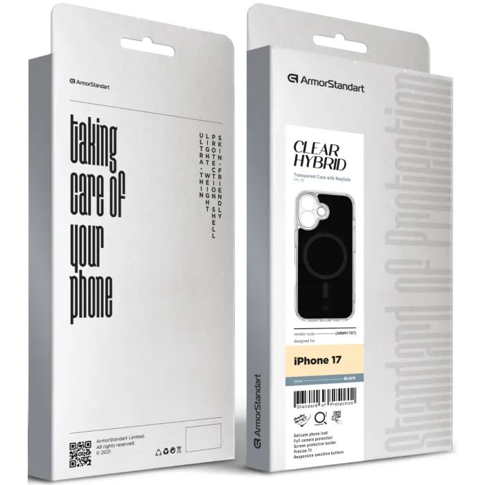Чехол для мобильного телефона Armorstandart Clear Hybrid MagCase Apple iPhone 17 Pink (ARM91741) изображение 3