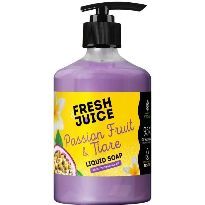 Жидкое мыло Fresh Juice Passion Fruit & Tiare Liquid Soap 460 мл (4820168435331)