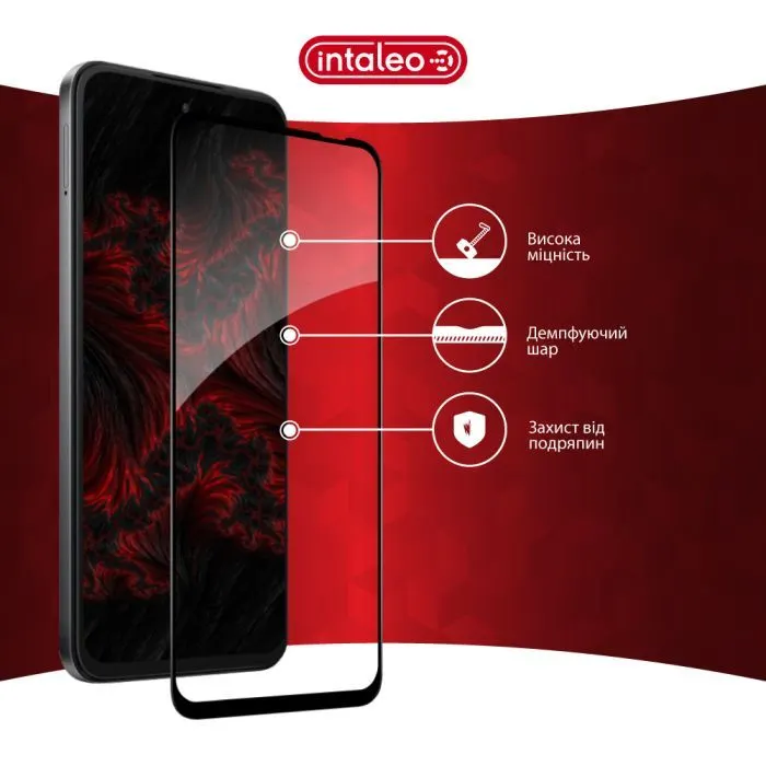 Скло захисне Intaleo Full Glue ESD Infinix Hot 60i 4G Black (1283126627712) зображення 5