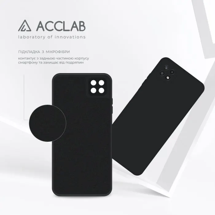 Чохол до мобільного телефона ACCLAB SoftShell Samsung Galaxy A22 5G Black (1283126557286) зображення 5