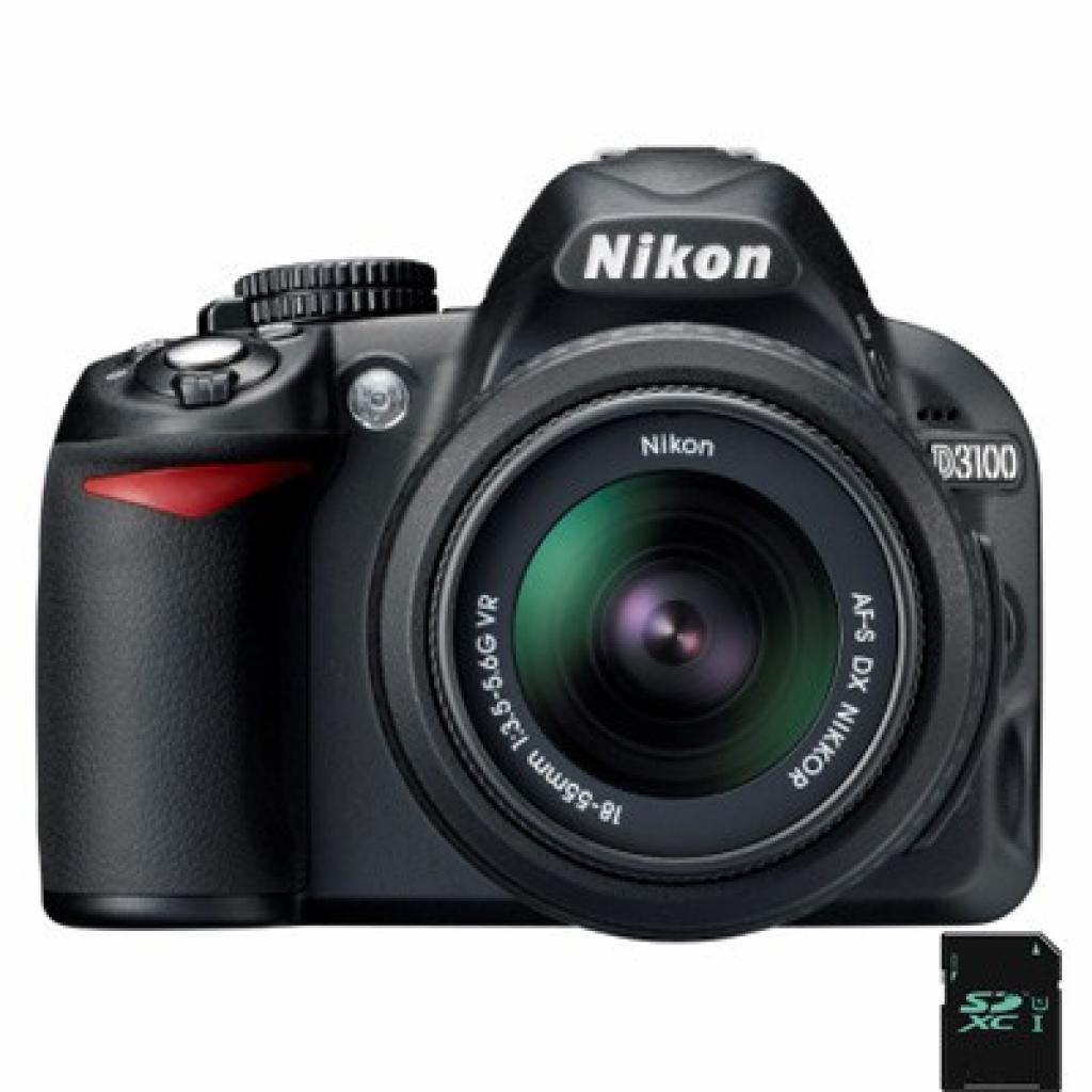 Цифровой фотоаппарат Nikon D3100 kit AF-S DX 18-55mm VR (VBA280K001)