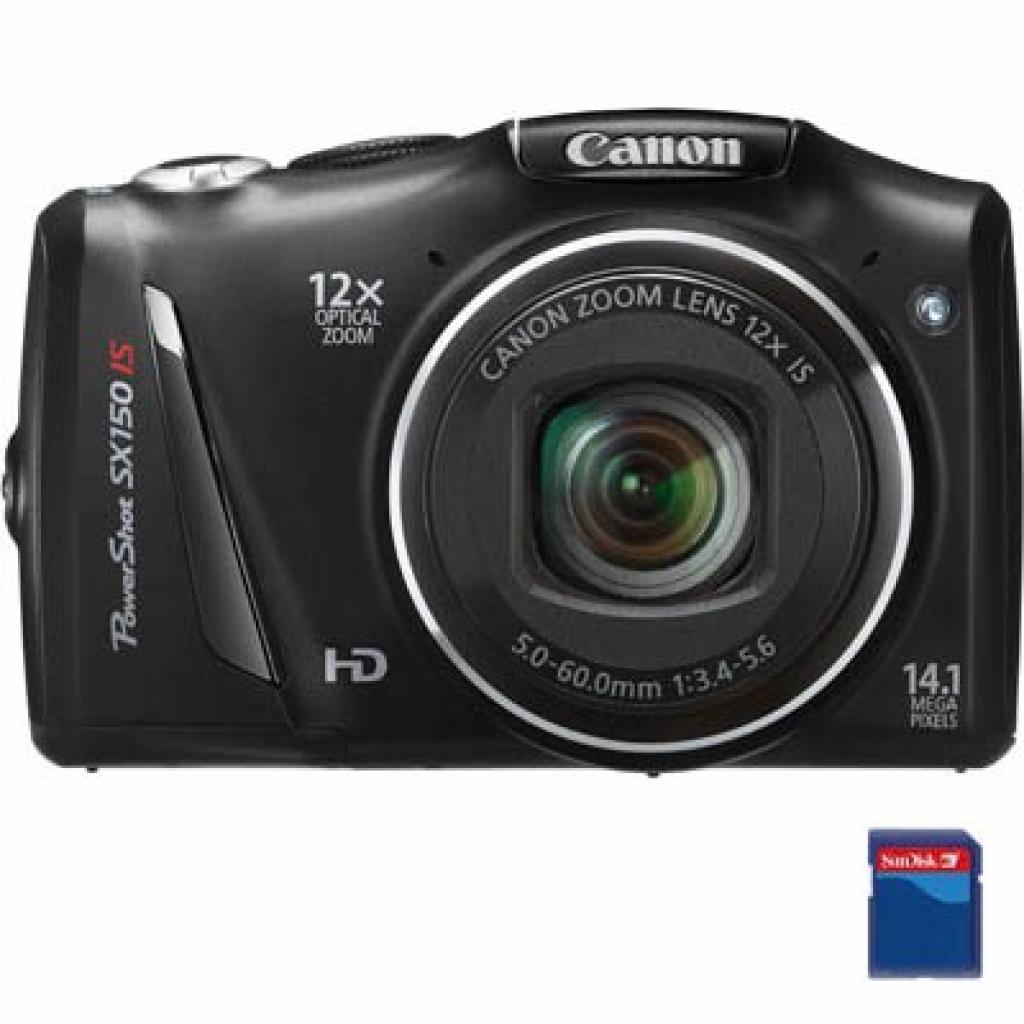 Цифровой фотоаппарат Canon PowerShot SX150is black (5664B018)