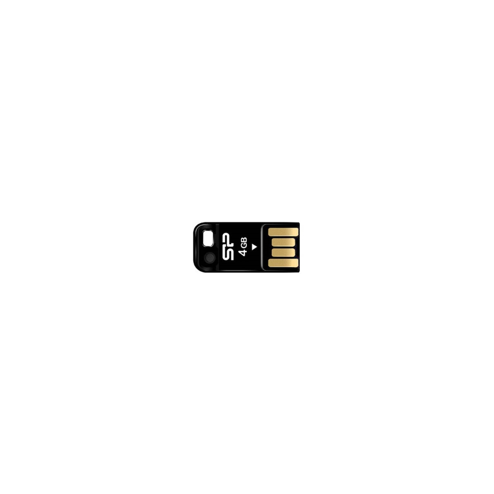 USB флеш накопичувач Silicon Power 4Gb Touch T02 Black (SP004GBUF2T02V1K)
