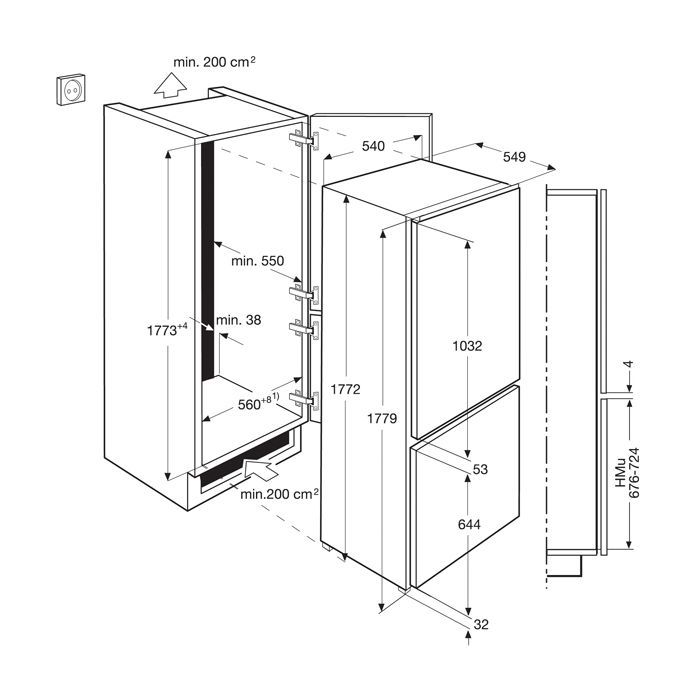 Холодильник Electrolux ENN 92800 AW (ENN92800AW) изображение 2