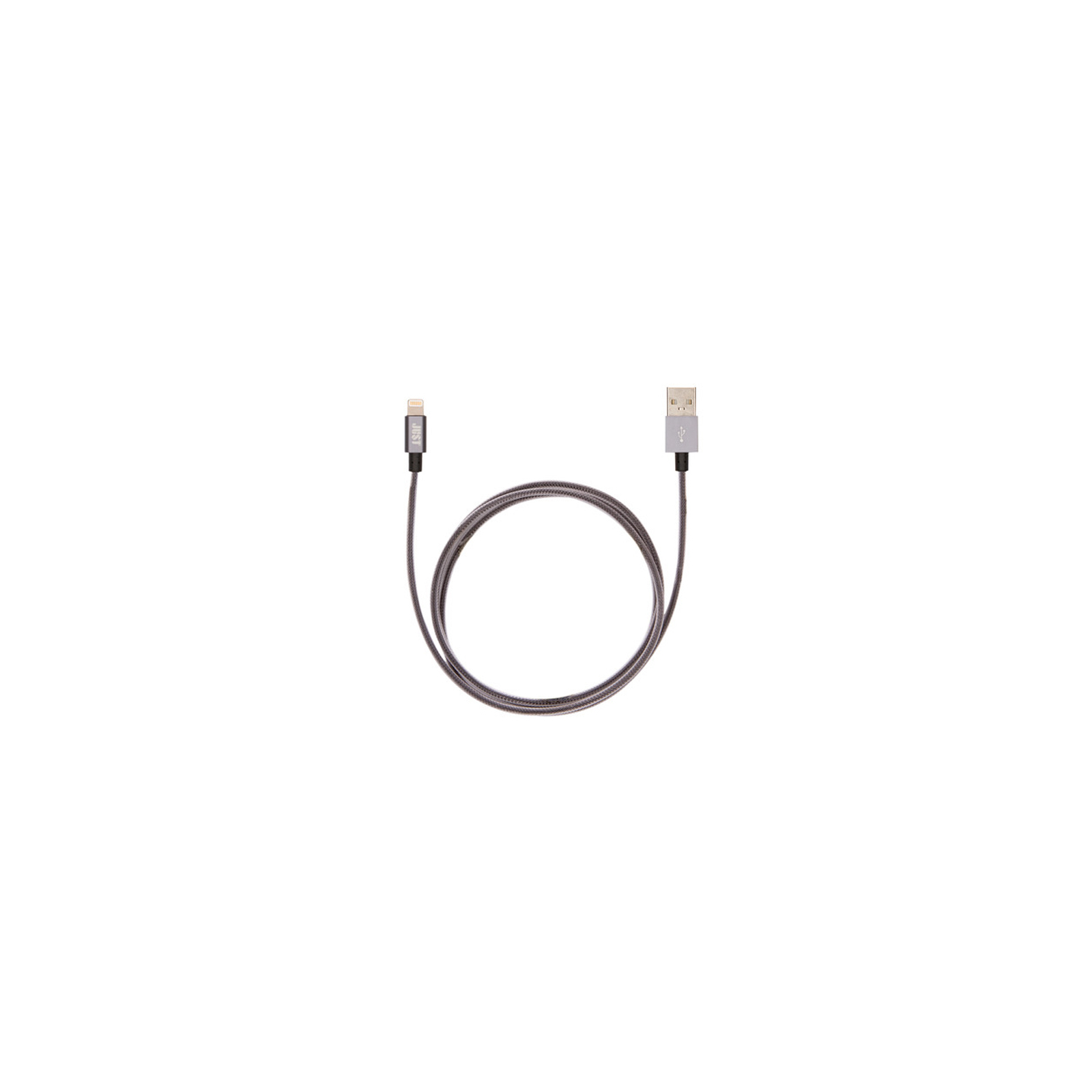 Дата кабель USB 2.0 AM to Lightning 1.2m Selection Grey Just (LGTNG-SLCN-GR) зображення 2