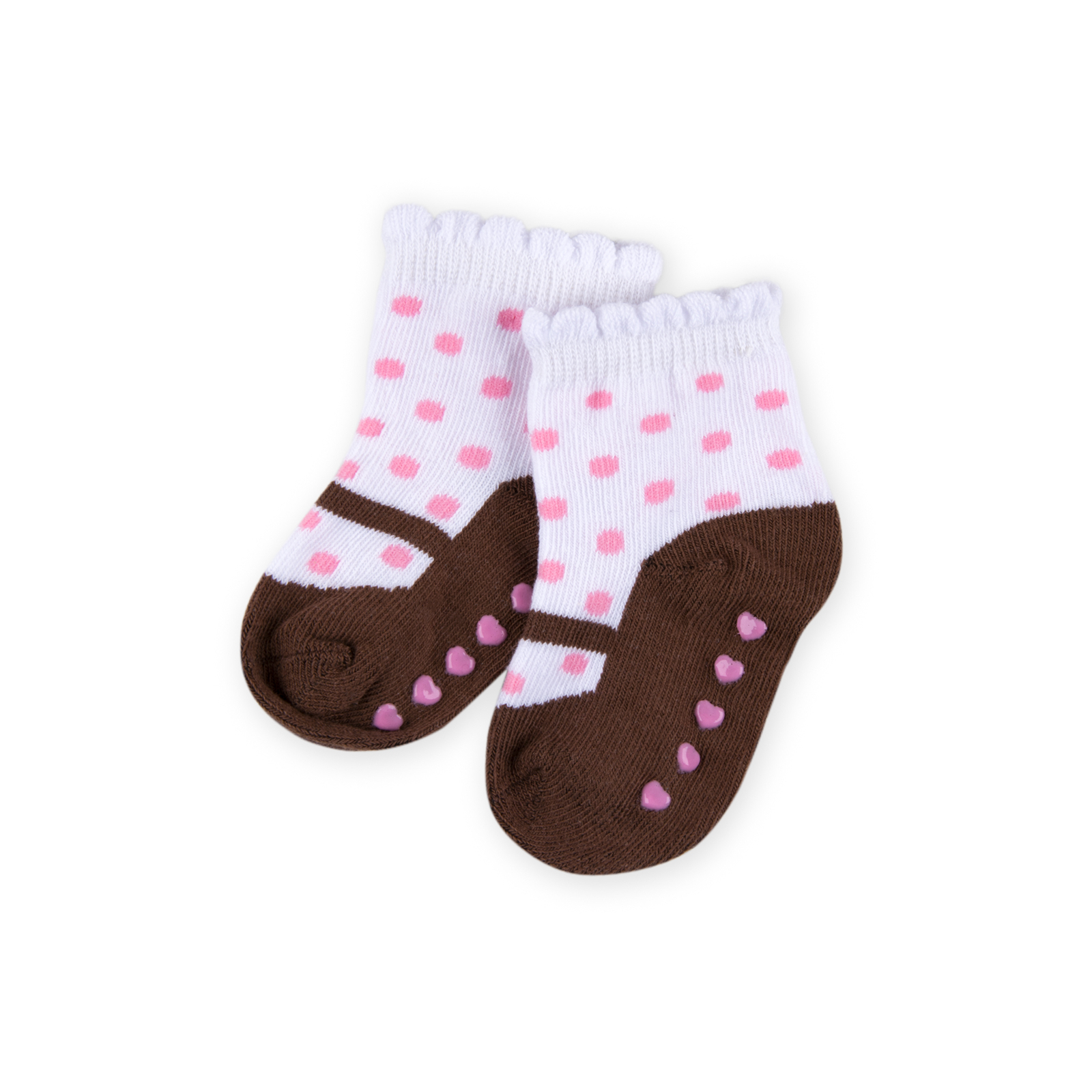 Шкарпетки дитячі Luvable Friends 3 пари неслизькі, для дівчаток (23117.12-24 F) зображення 4