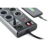 Мережевий фільтр живлення REAL-EL RS-8F USB CHARGE 3m, black (EL122300004) зображення 5