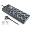 Мережевий фільтр живлення REAL-EL RS-8F USB CHARGE 3m, black (EL122300004) зображення 6
