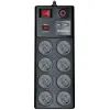 Мережевий фільтр живлення REAL-EL RS-8F USB CHARGE 3m, black (EL122300004)