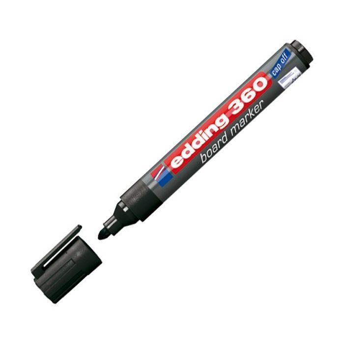 Маркер Edding Board e-360 1,5-3 мм, round tip, black (360/01)