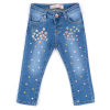 Джинсы Breeze джинсовые с цветочками (OZ-17703-92G-jeans)