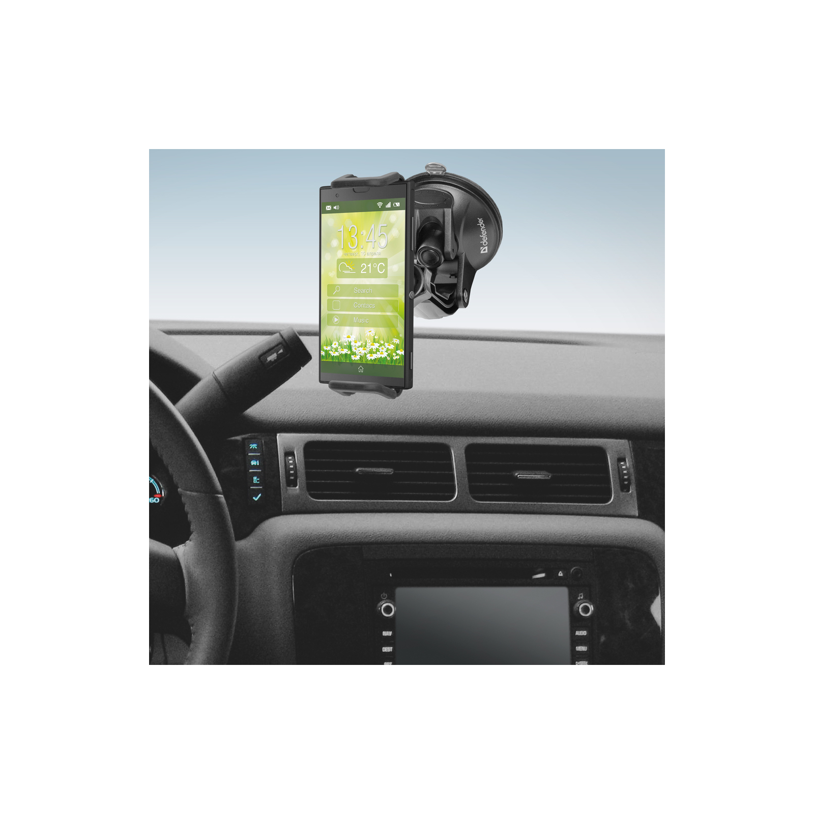 Универсальный автодержатель Defender Car holder 204+ for mobile devices (29204) изображение 12