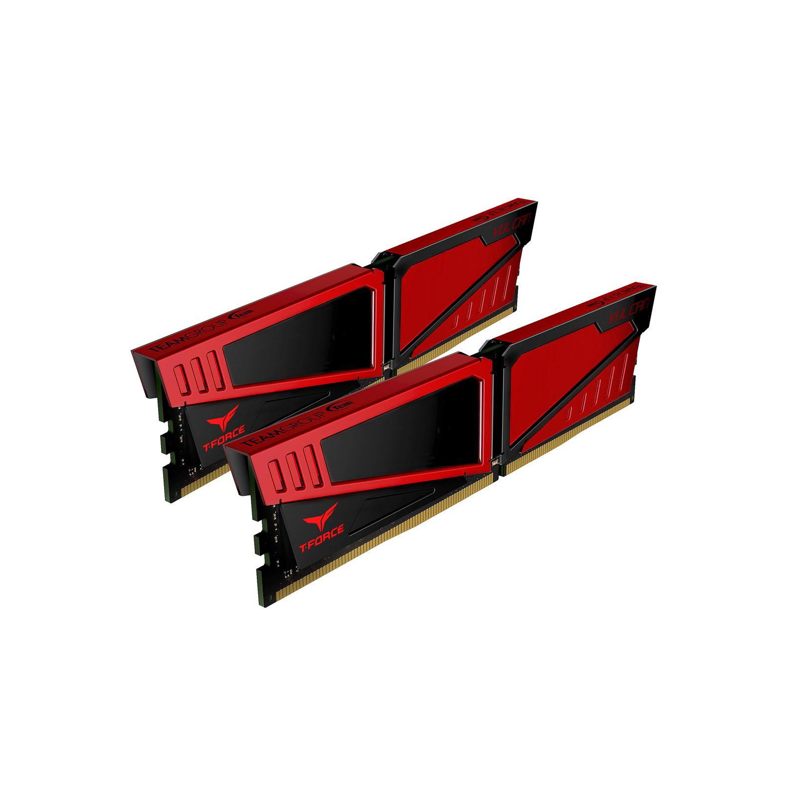 Модуль пам'яті для комп'ютера DDR4 32GB (2x16GB) 2666 MHz T-Force Vulcan Red Team (TLRED432G2666HC15BDC01) зображення 2