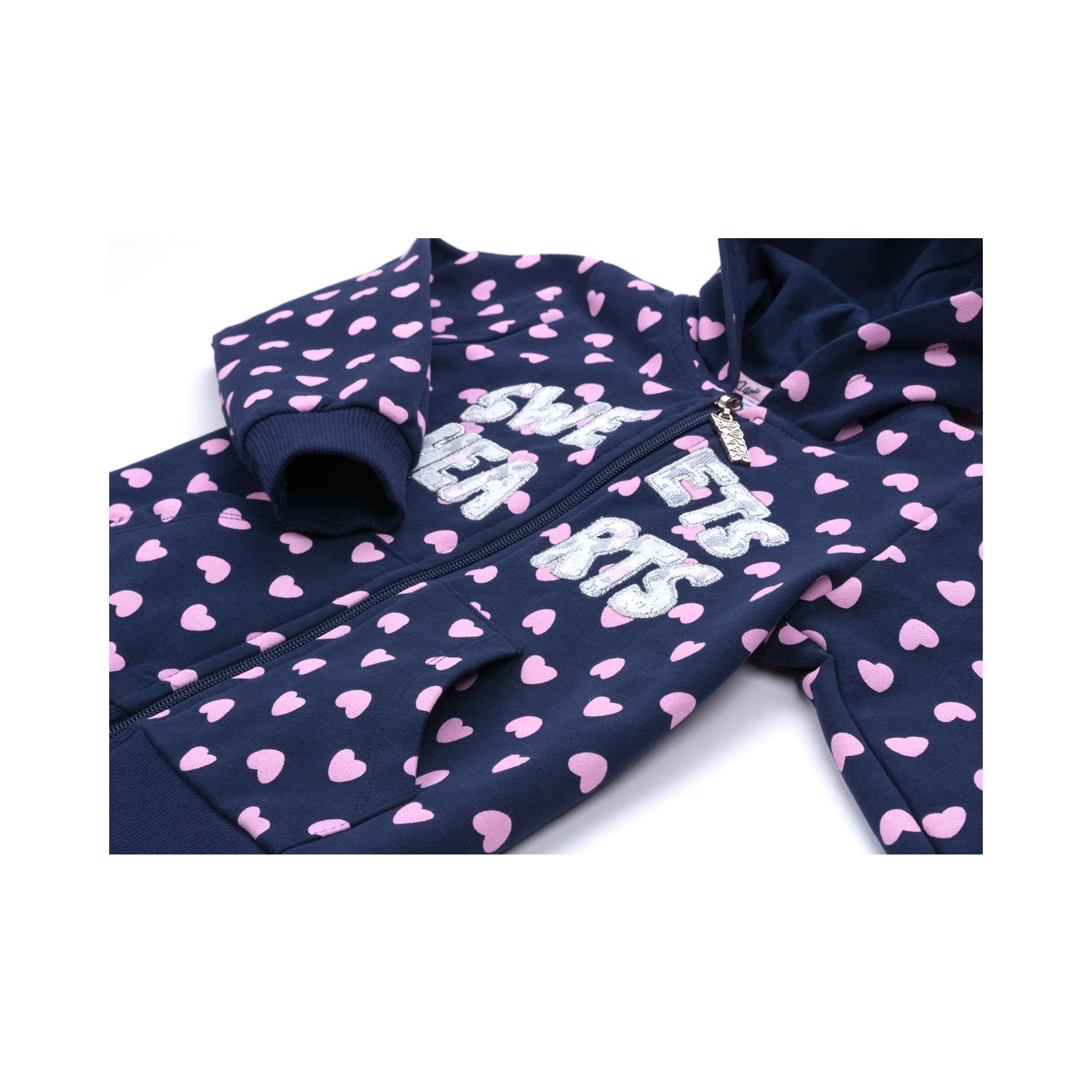 Спортивный костюм Breeze с розовыми сердечками (9841-86G-blue) изображение 8