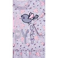 Кофта детская Breeze с птичкой "HAPPY" (10647-98G-gray) изображение 5