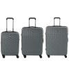Набор чемоданов Wenger Lumen, (20"+24"+28"), 4 колеса (серый) (604335)