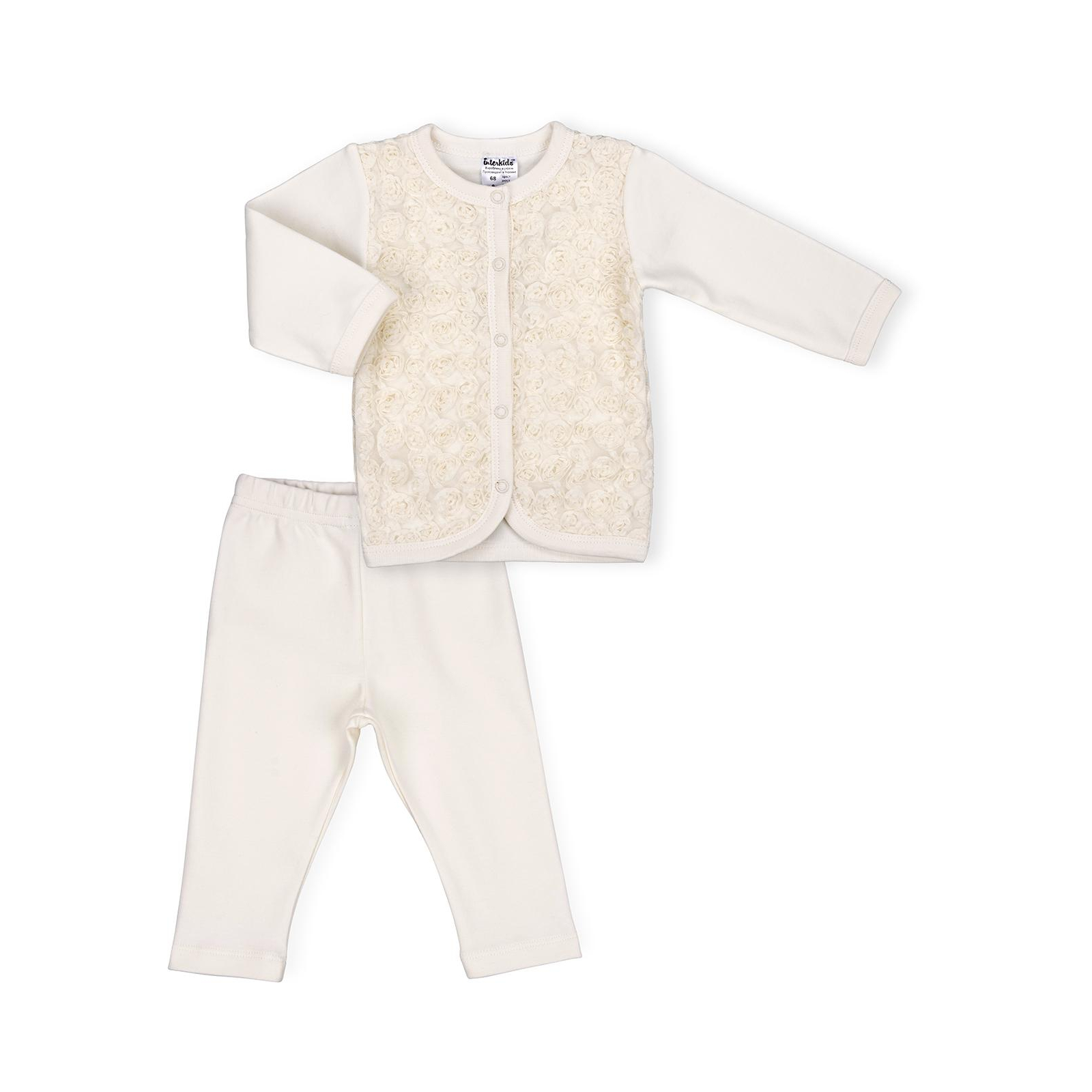 Набір дитячого одягу Интеркидс з трояндочками (2365-80G-beige)