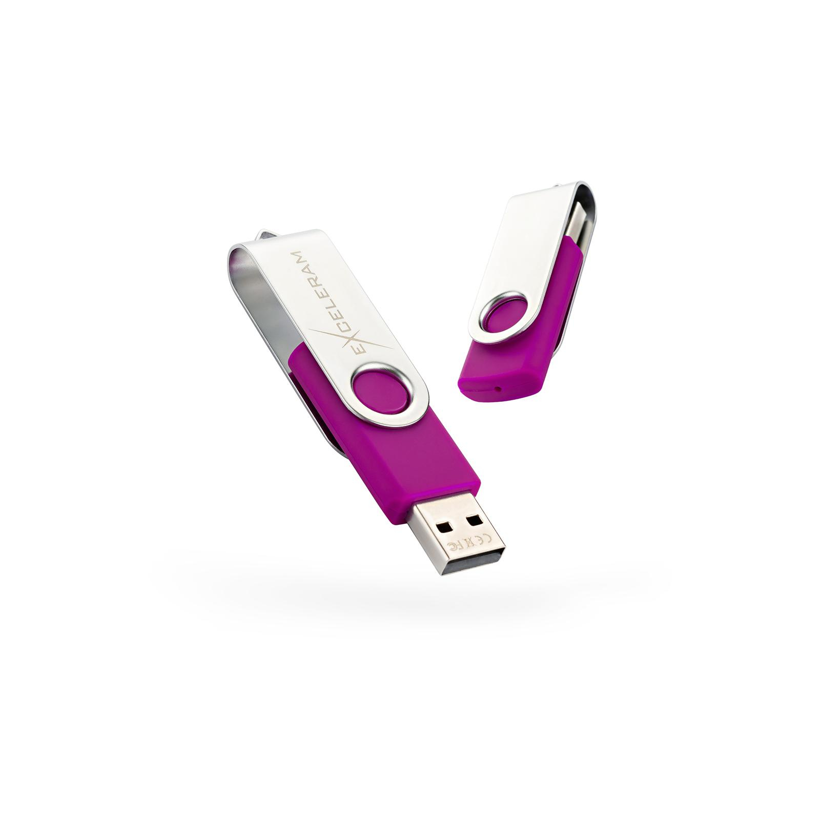 USB флеш накопитель eXceleram 16GB P1 Series Silver/Green USB 2.0 (EXP1U2SIGR16)