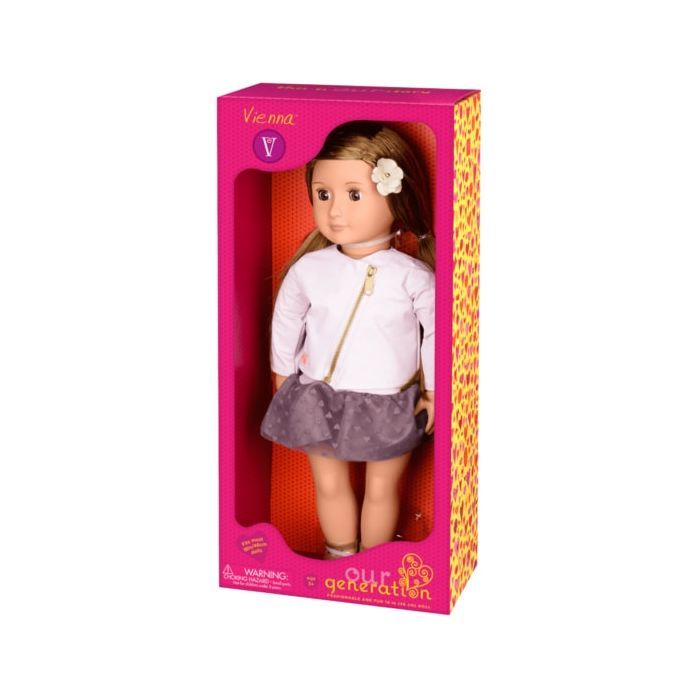 Лялька Our Generation Виена 46 см в розовой кожаной куртке (BD31101Z) зображення 2