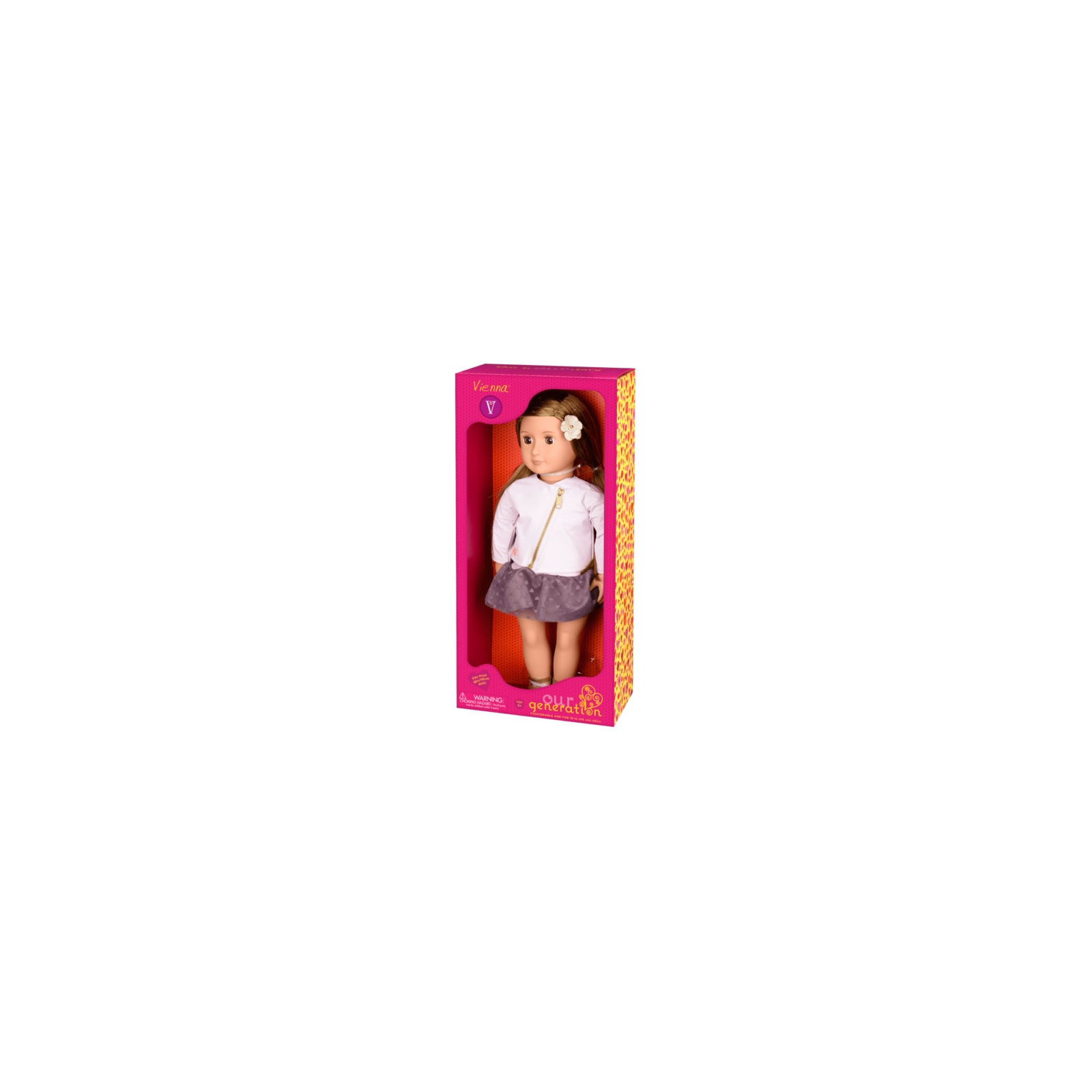 Лялька Our Generation Виена 46 см в розовой кожаной куртке (BD31101Z) зображення 2