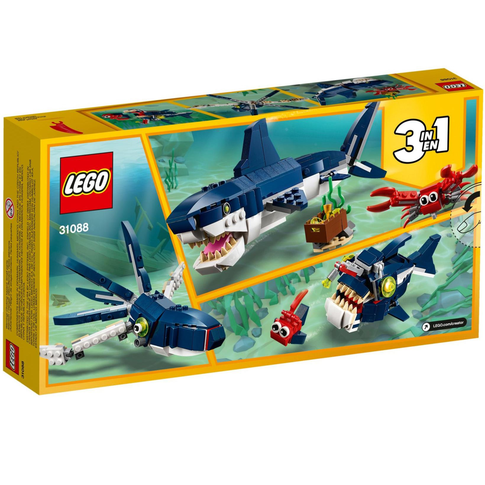Конструктор LEGO Creator Обитатели морских глубин 230 деталей (31088) изображение 11
