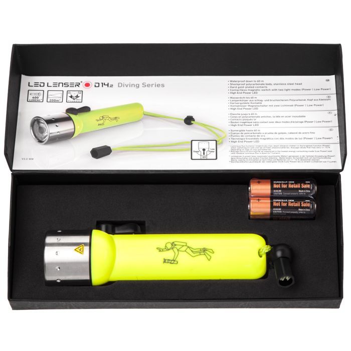 Фонарь LedLenser D14, подводный, 400/60 (9114) изображение 5