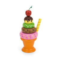 Фото - Дитячий набір для гри VIGA Ігровий набір  Toys Морозиво з фруктами. Вишенька  51322 (51322)