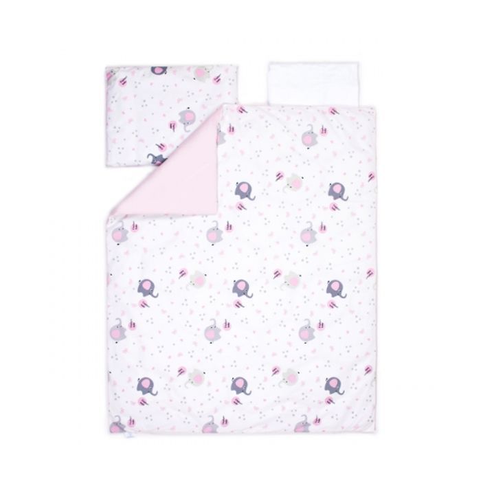 Дитячий постільний набір Верес Змінний Elephant family pink (3 од.) (153.3.16)