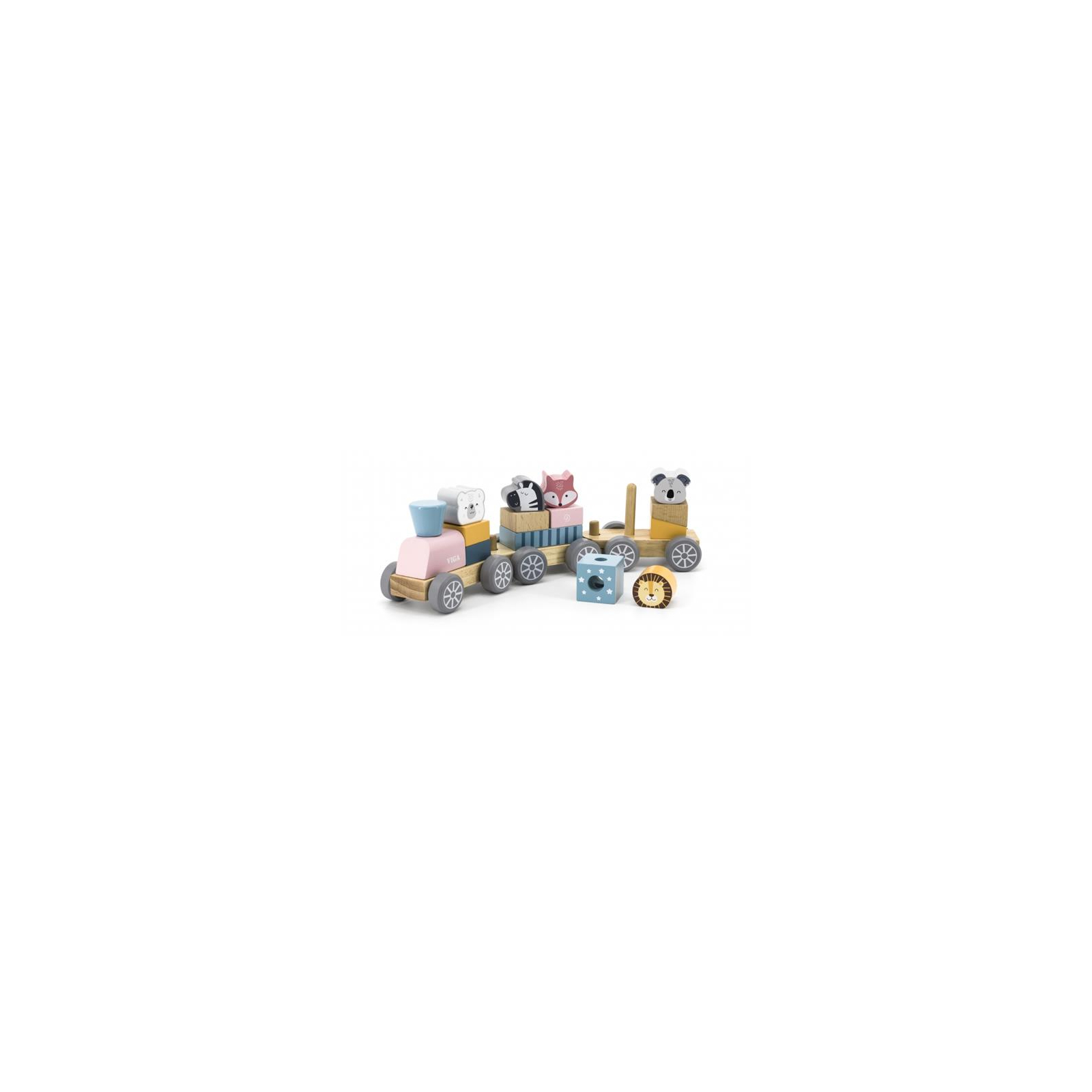 Развивающая игрушка Viga Toys PolarB Поезд с животными (44015) изображение 2