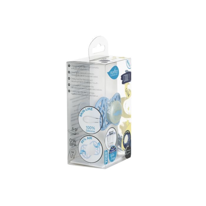 Пустушка Nuvita Air55 Cool 6m+ симетрична (світиться в темряві) (NV7085GM) зображення 4