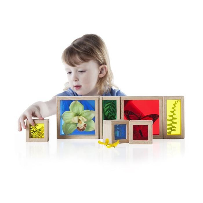 Игровой набор Guidecraft Набор блоков Natural Play Сокровища в ящиках разноцветный (G3085) изображение 12