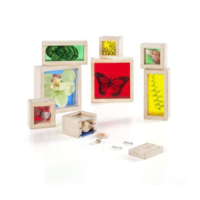 Игровой набор Guidecraft Набор блоков Natural Play Сокровища в ящиках разноцветный (G3085) изображение 2