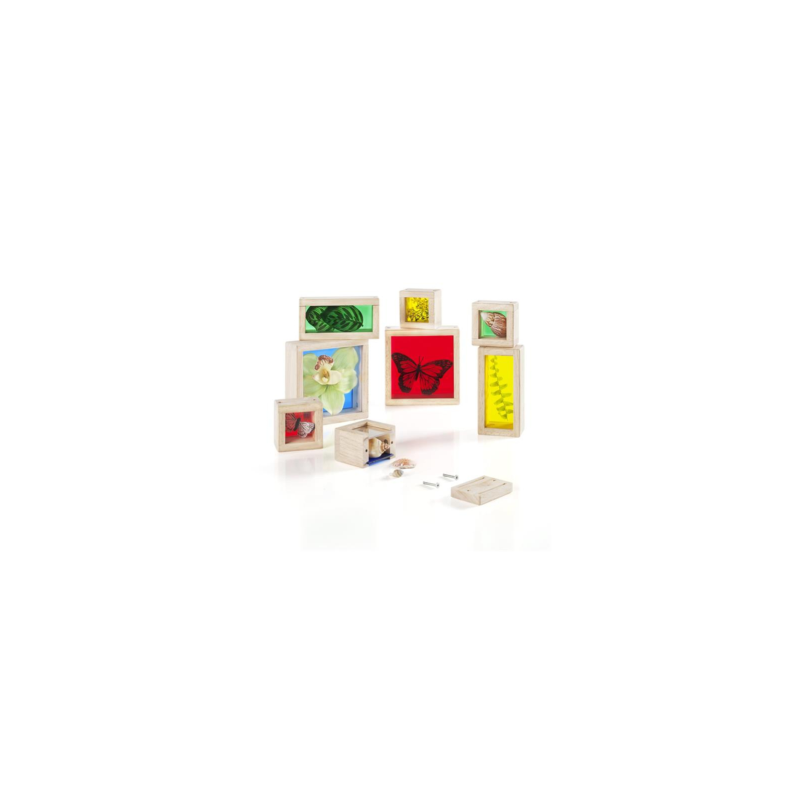 Игровой набор Guidecraft Набор блоков Natural Play Сокровища в ящиках разноцветный (G3085) изображение 2