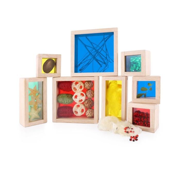 Игровой набор Guidecraft Набор блоков Natural Play Сокровища в ящиках разноцветный (G3085) изображение 3