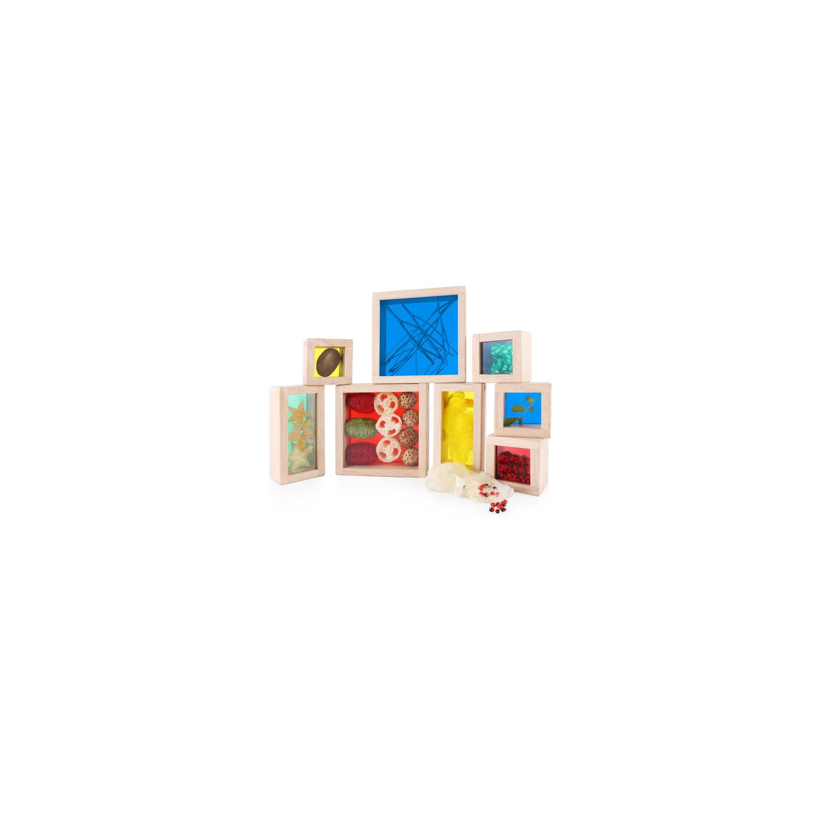 Игровой набор Guidecraft Набор блоков Natural Play Сокровища в ящиках разноцветный (G3085) изображение 3