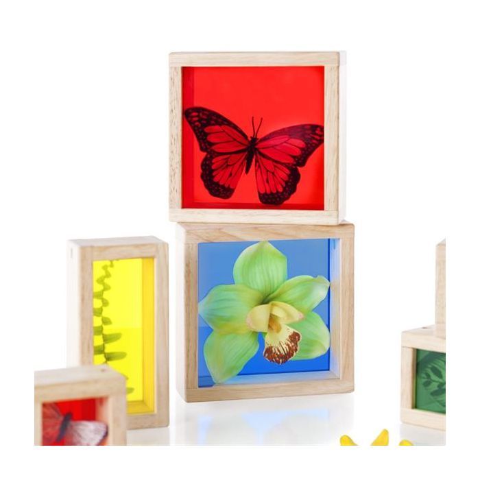 Игровой набор Guidecraft Набор блоков Natural Play Сокровища в ящиках разноцветный (G3085) изображение 4