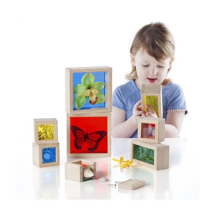 Игровой набор Guidecraft Набор блоков Natural Play Сокровища в ящиках разноцветный (G3085) изображение 6