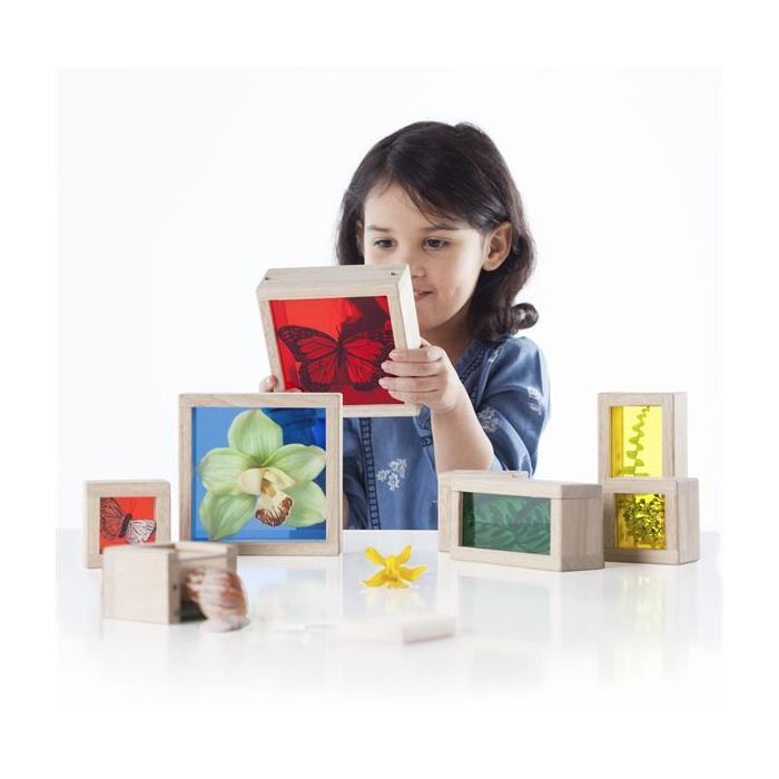 Игровой набор Guidecraft Набор блоков Natural Play Сокровища в ящиках разноцветный (G3085) изображение 9