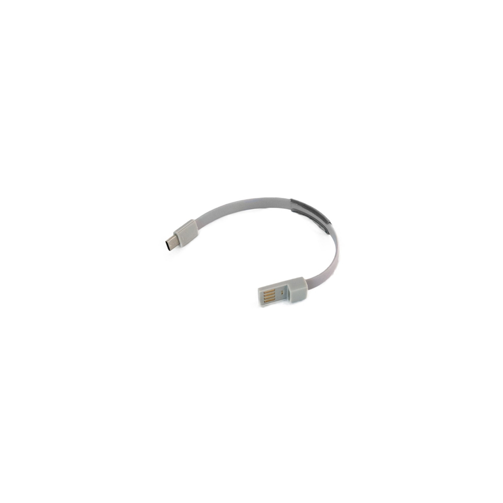 Дата кабель USB 2.0 AM to Type-C 0.2m grey Extradigital (KBU1779) изображение 2
