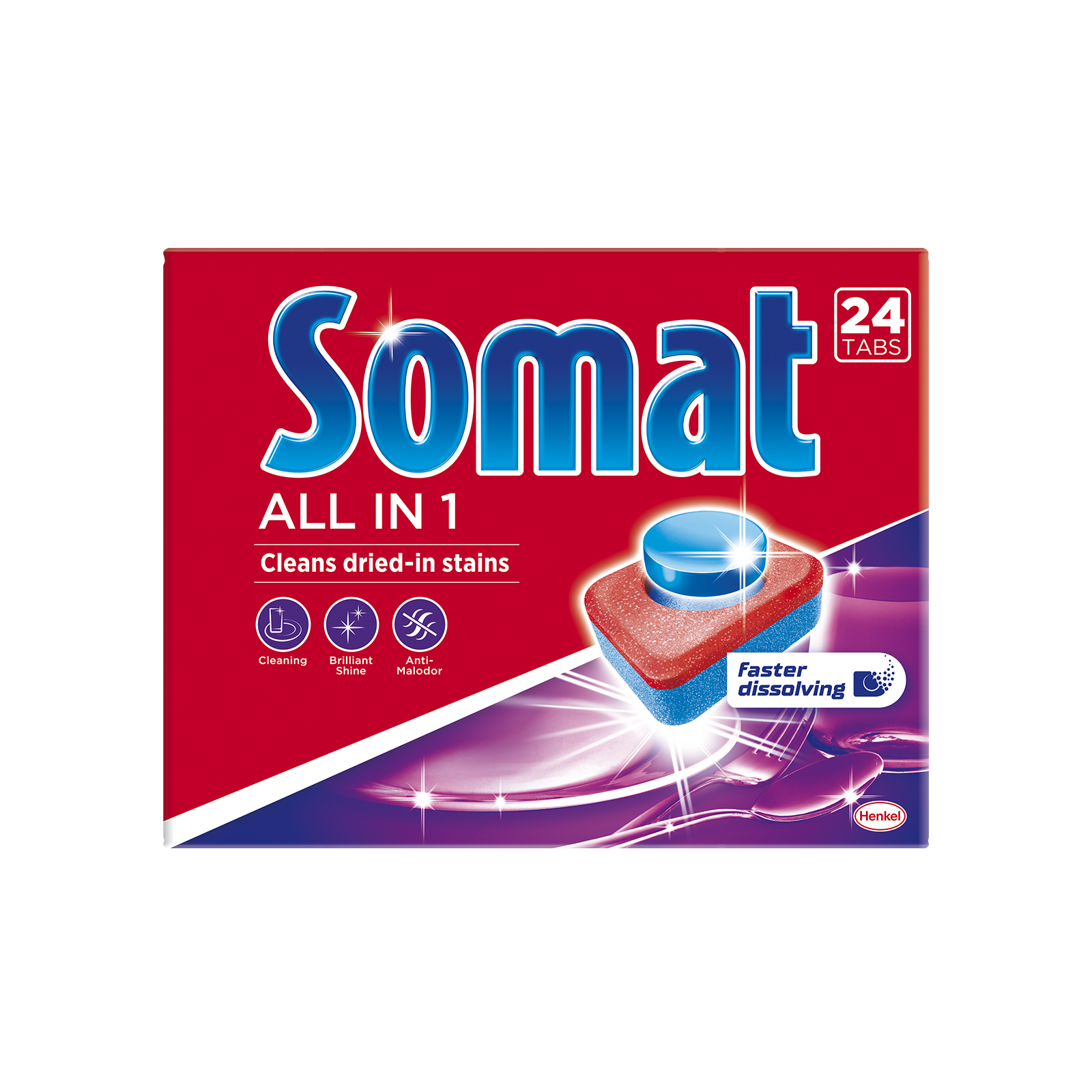 Таблетки для посудомоечных машин Somat All in 1 24 шт (9000101347814)